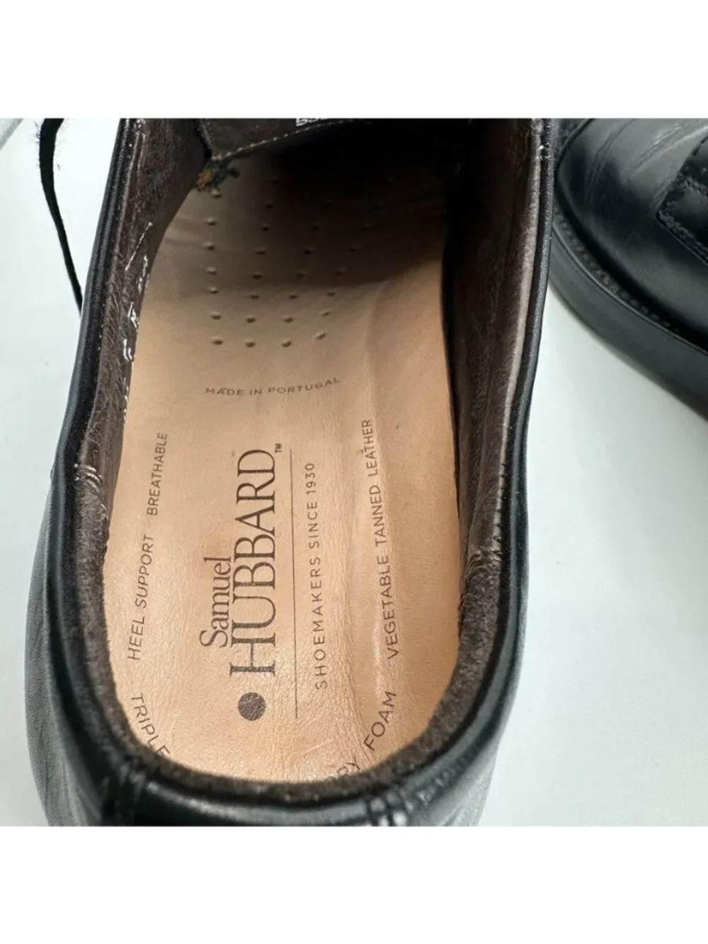 Samuel Hubbard Shoes Mens 9 M Black Cap Toe Oxford Leather Lace Up Made Italy